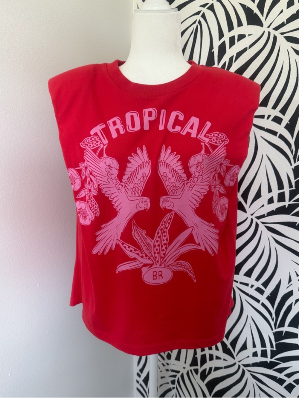 FARM Rio Red Muscle Top